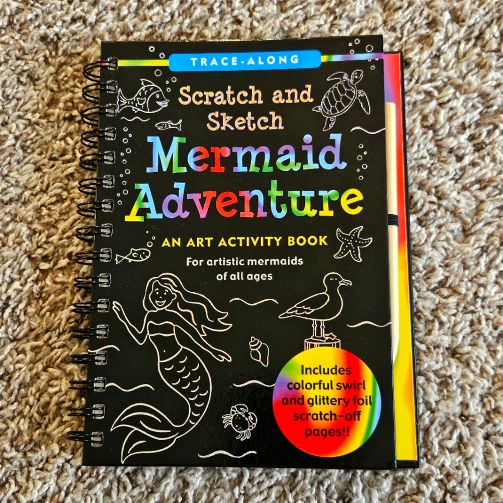 Scratch and sketch mermaid book
